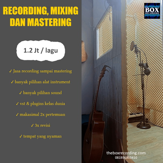 JASA recording MIXING DAN MASTERING